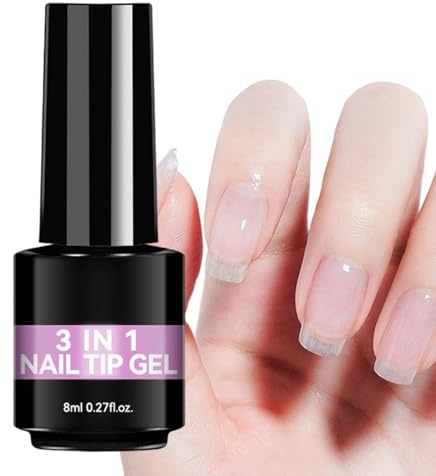 UV-nagellim gel, 8 ml luktfritt lim, lämpligt för manikyr, bröllop, fest, eller studio, professionellt grepp för välskötta och snygga naglar