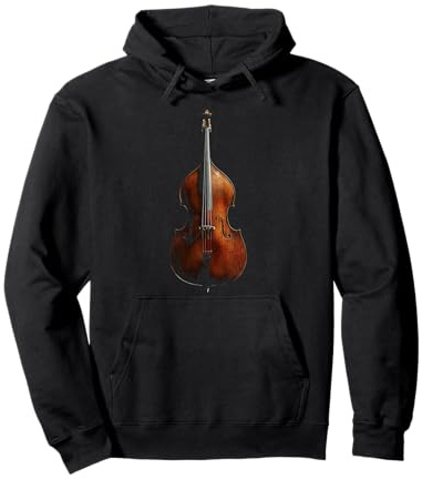 Motif Instrument de Musique contrebasse Sweat à Capuche