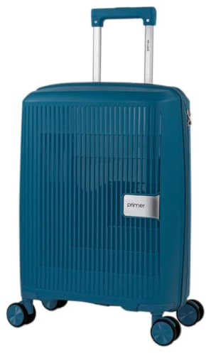 PRIMER - Cabin Luggage 55x40x20 Styv kabinväska med hjul Lättviktsväska lämplig för flygbolag och Ryanair - Handbagage för korta resor, Bensin