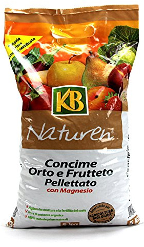 Naturen KB BIO Concime orto e frutteto pellettato con magnesio per Coltura Biologico