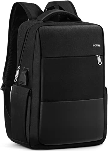HOMIEE Zaino PC Portatili Borsa PC 15.6 Pollici Zaino Antifurto Impermeabile con Porta USB, Zaino Porta PC per Notebook Computer Lavoro Uomo Donna Zaini per Casual Scuola Viaggio