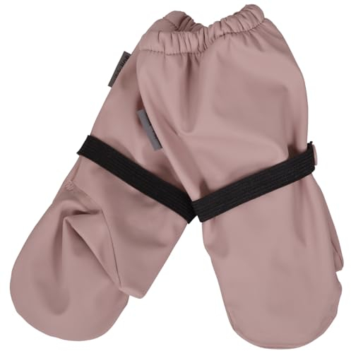 Mikk-line PU-Regenfäustlinge mit Fleecefutte Adobe Rose 122/128 | OEKO-TEX Standard 100 zertifiziert | Wasserdicht mit einer Wassersäule von 8.000 mm | Winddicht und isolierend | Kein PFAS hinzugefüg