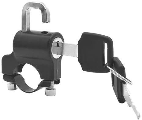CENPEK Lucchetto per Casco Lucchetto per Casco Moto Antifurto Lucchetto per Casco da Bicicletta Lucchetto per Casco antifurto per Veicolo Elettrico Adatto per Tubo Manubrio da 22-28 mm