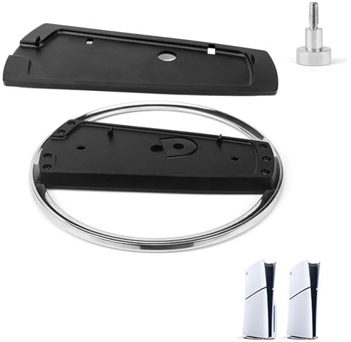 WPPQWP Support Vertical pour PS5 / Slim / Pro (Disque et Numérique Universel) - Accessoire Noir avec Coussinet Antidérapant