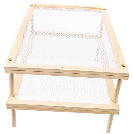 PHENOFICE Séchoir à Pâtes Bois Double Support De Séchage Pour Spaghetti Et Légumes Rack Ventilé Pour Cuisine Domestique Rangement Compact Et Sain
