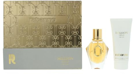 Paco Rabanne Million Gold For Her Gift Box for Women Perfume Edp 50 ml and Body Milk 100 ml