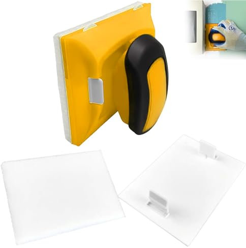 Paint Edger Tool 1pcs Paint pad 3pcs Paint Pads for Walls and Ceilings Paint Edging Tool Painting Tools Achieve Flawless Edges Latex Paint Flat Edger (Yellow 1PCS)