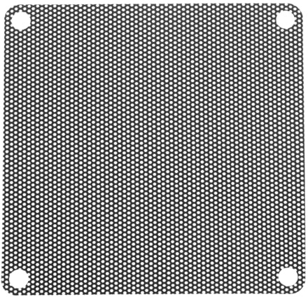 QUARKZMAN 10 stycken PC-dammfilter, 80 mm x 80 mm PVC datorhölje kylare dammskydd fläktgaller för datorhölje högtalare, svart