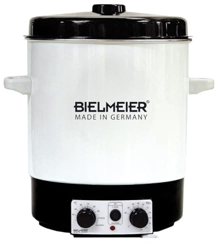 BIELMEIER Einkochautomat 29 L Emaille, Einkochtopf elektrisch 2000W