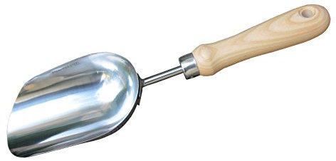 Cuchara de acero inoxidable para suelos de 13 pulgadas, paleta de acero inoxidable para fertilizantes para suelos