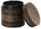 DCOU Premium große Holz Gewürzmühle Pollen Sammler mit magnetischen Deckel und Pollenfänger 4 Stück 2,5 Zoll (schwarz)