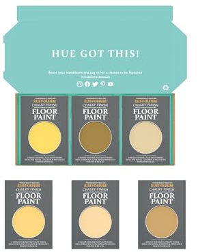 Rust-Oleum Chalky Floor Paint in Matt Finish - Warming Yellows Tester Box