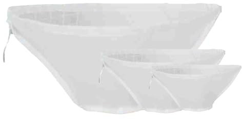 Sacchetti per latte di noci – 3 sacchetti per latte di noci per filtrare | panno per scolare | sacchetto a rete pressa per verdure | colino in panno per il latte | filtro per alimenti | filtro per