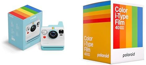 Polaroid - Now Gen3 - Appareil Photo instantané + Film Couleur (40 Photos) - Bleu Arctique