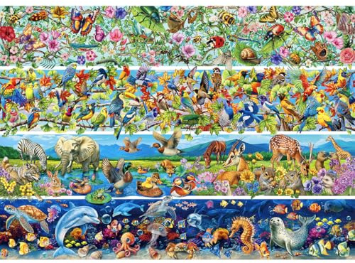 HUADADA 1000 Piece Jigsaw Puzzles for Adults,All Things Have Spirits,Jigsaw Puzzles for Adults 1000, Challenging Puzzles, Jigsaw Puzzle Game Birthday Gifts for Women and Man