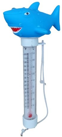 Bajbumgn Termómetro Flotante Para Piscina | Termómetro Acuático Con Cuerda | Termómetro De Agua Con Pantalla Legible Para Bañeras, Spas Y