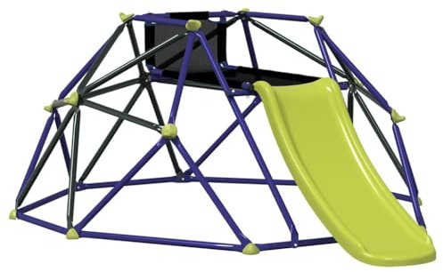 vidaXL Domo de Escalada Azul Acero, Estructura de Escalada para jardín y terraza, Duradera, Resistente a los Rayos UV, Resistente al Agua, Domo de Escalada al Aire Libre para el Juego de los niños