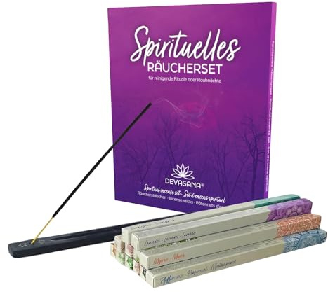 Devasana Spirituelles Räucherstäbchen Set – Natürliche Düfte für Rituale, Reinigung & Meditation in den 12 heiligen Nächten