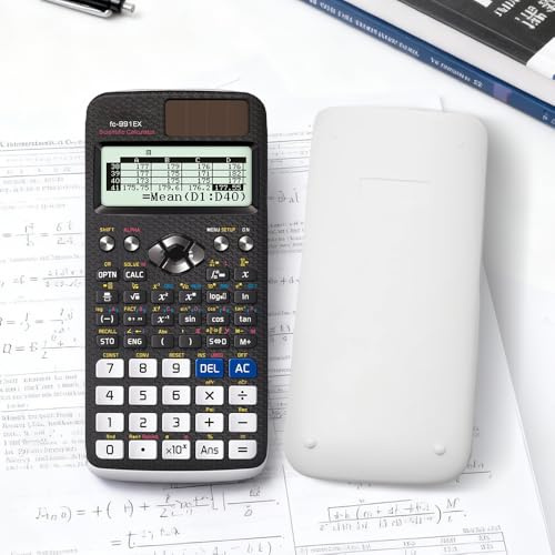 Wxeadu FX-991EX Scientific Calculator, A Level Maths Calculator with 552 Functions, 10+2 Digits Written Display, Portable Scientific Calculator for Students, Business, Office, Engineering (Black)