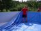 poolfolien.eu Pool interno schermo blu Pool Schermo adatto per piscine da parete in acciaio inox con Ø 350 x 90 cm