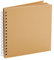 Album per scrapbooking, copertina rigida (80 pagine), 21 x 21 cm, in carta kraft, rilegatura a spirale, per foto, libro degli ospiti di nozze, viaggi