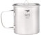 Keith Titanium Einwandiger Titanbecher 550 ml, Ti3206, Tragbarer Kaffeebecher mit Deckel & klappbarem Henkel, Trinkgeschirr für Tee & Kaffee, Ideal für Camping, Picknick, Trekking & Outdoor