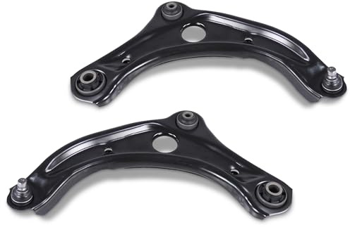 ATEC Germany Juego de brazo de control - 2x Brazo de control con rótula delantera compatible con NISSAN MICRA V (K14)