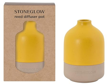 Stoneglow Elements Collection - Energy - Yellow Ceramic Diffuser Pot