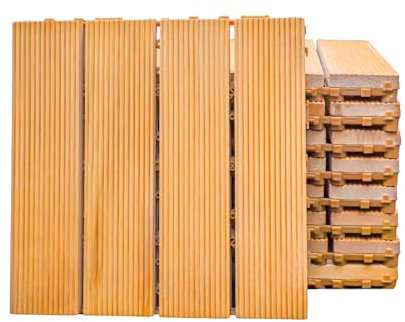 Juego de Baldosas De JardíN, FáCil ColocacióN I Set De 24 Baldosas, Losas para Patio, Terraza, JardíN, Etc. I Impermeables y Antideslizantes (6 Paneles, 30x30x2cm） 11pcs