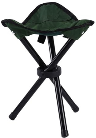 Vynetra Treppiede pieghevole Sgabello Portatile Uso Altezza 30,5 cm 3 Gambe Sedia Per Escursionismo Campeggio Pesca Spiaggia Treppiede Sedia Sedile