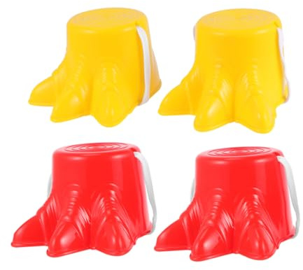 UPKOCH 2 Paar Kinder Steckstelzen Eimer Stelzen Aus Kunststoff Mit Verstellbaren Gurten Balance Und Gleichgewichtstraining Für Mädchen Und Jungen Outdoor Sensorik Spielzeug