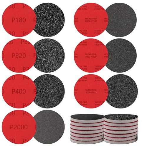 HOWAB 28 stycken slipsvamp-set: flexibel våt- och torr slipdyna, 180/320/400/500-600/800-1000/1200–1500/2000 korn slipsvamp trä för metallfärg, möbler, gips, bilkaross, reparation