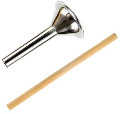 DEARMAMY de Acero Inoxidable Resistentes y Fáciles de Limpiar para Embutir Kit de 2 Tubos Ideales para Cocina y Uso Pavo y Cerdo