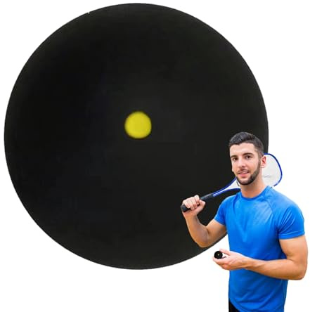 Genérico Squash, Elegant, Premium, bärbar professionell gummi racketbollar, med en punkt, gul bärbar utrustning racket för | Multipurpose Outdoor Utility Sturdy