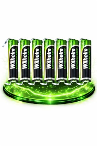 7 x AAA Mikro AKKU LÖTFAHNE U-Form U Wilhelm Universal Batterien wideraufladbar 1,2 V HR03