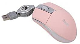 havit Raton HV-M219 Rosa USB con Cable retraíble