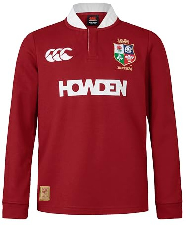 Canterbury of New Zealand - British and Irish Lions LS Classic, Camisa Niños Unisex, Red Dahlia,