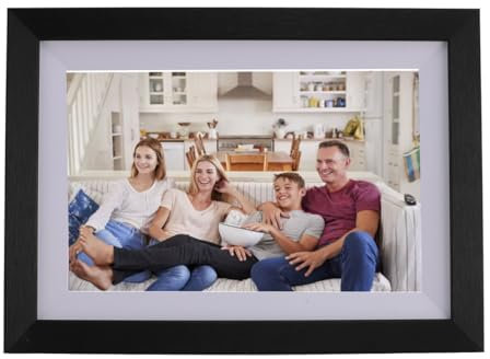 Marco de Fotos Digital de 10,1 Pulgadas, Marco de Fotos Digital, Marco Electrónico en la Nube con Memoria de 16 GB, Pantalla Táctil HD de 1280 X 800, Rotación Automática,