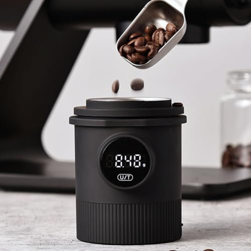 Bilancia digitale per caffè, bilancia elettronica LCD, misurino per caffè, a risparmio energetico, con spegnimento automatico, per cucina (nero)
