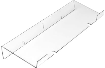 Tofficu Soporte de Teclado Acrílico Ergonómico con Inclinación de Grados para Oficina y Hogar Elevador Resistente y Transparente para Ordenador y Espacio de Trabajo