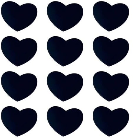 Hangsu 12 amortiguadores de cuerda en forma de corazón, amortiguadores de raquetas de tenis, amortiguadores de vibraciones, amortiguadores de raquetas, protección de muñeca, vibraciones