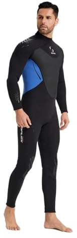 Dykdräkt för kvinnor 3,0 mm neoprendräkter, ett stycke tjock våtdräkt baddräkt för kalldykning och surfing snorkling