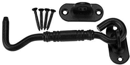 Colore nero 201 gancio della cabina dell'acciaio inossidabile e serratura del fermo dell'occhio per la finestra del portone del capannone