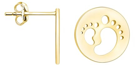 SOFIA MILANI - Pendientes para Mujeres en Plata de Ley 925 - Chapados en Oro - Pendientes de Pies de Bebé - 21012