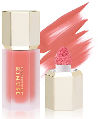 KIMUSE Liquid Blush Gel Crème Natural Effet fards à joues Liquid - Texture léger respirante, imperméable longue durée, Cheek Heat, Pour Tous Types de Peaux