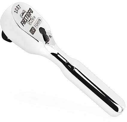 FIRSTINFO F32431B Chiave a cricchetto 1/4″ (6,35 mm) – testa sigillata 108 denti | impugnatura reversibile compatta | testa chiusa antipolvere a goccia
