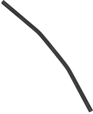 Akozon 7/8 en Manillar 7/8 Pulgadas 22mm Motocicleta Retro Curva Manillar Barra Negro Plata (Black)