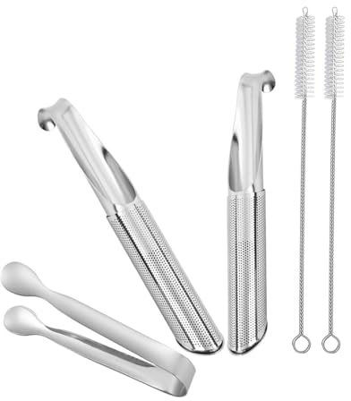 Niaciswe Herbes Tige à thé à Long Manche Diffuseur de Thé 5 Pièces Tige à Thé à Long Manche Diffuseur de Thé Diffuseur de Thé Filtre à Thé Tube Maille Fine Passoire à Épices Herbes Infuseur à Thé