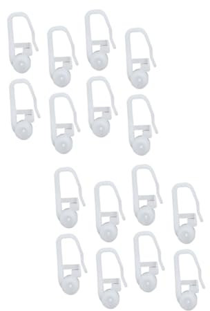 STOBAZA 200 Piezas Cortina De Cama Ganchos Especiales Ventana De Carro Cierre De Imanes De Cortina Visillo Anillos De Cortina De Baño De Oro Gancho para Colgar Clips Riel De Cortina