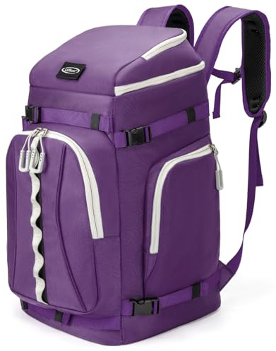 Lunidry Bolsa para Botas de Esquí con Compartimento, 65L Mochila con Bolsa para Casco, Mochila para Botas de Esquí, Snowboard, Patines, Casco de esquí, para Hombre y Mujer Unisex
